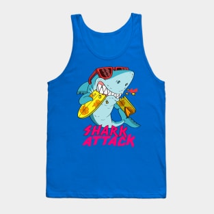 Shark Attack Funny Tank Top